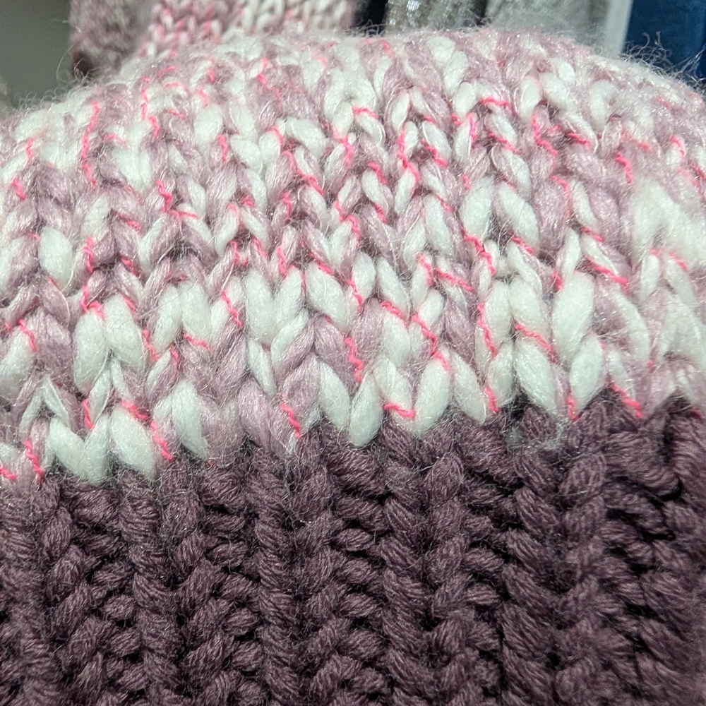 J. Crew Pink and Cream Knit Sweater - Picture 4 of 6